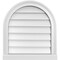 Ekena Millwork Round Top Surface Mount PVC Gable Vent w/ 2"W x 2"P Brickmould Sill Frame, 20"W x 22"H GVPRT20X2203SN - alternate 1